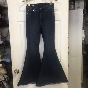 Free people wide flair jeans